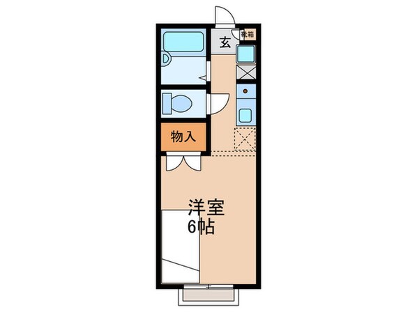 法橋ハイツA棟の物件間取画像